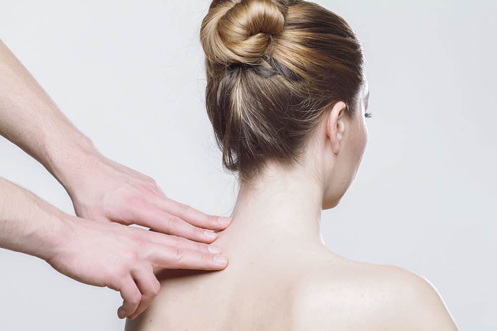 Back neck shoulders massage